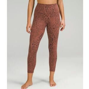 lululemon Align" High-Rise Pant 25" Camo Contour Jacquard size 6